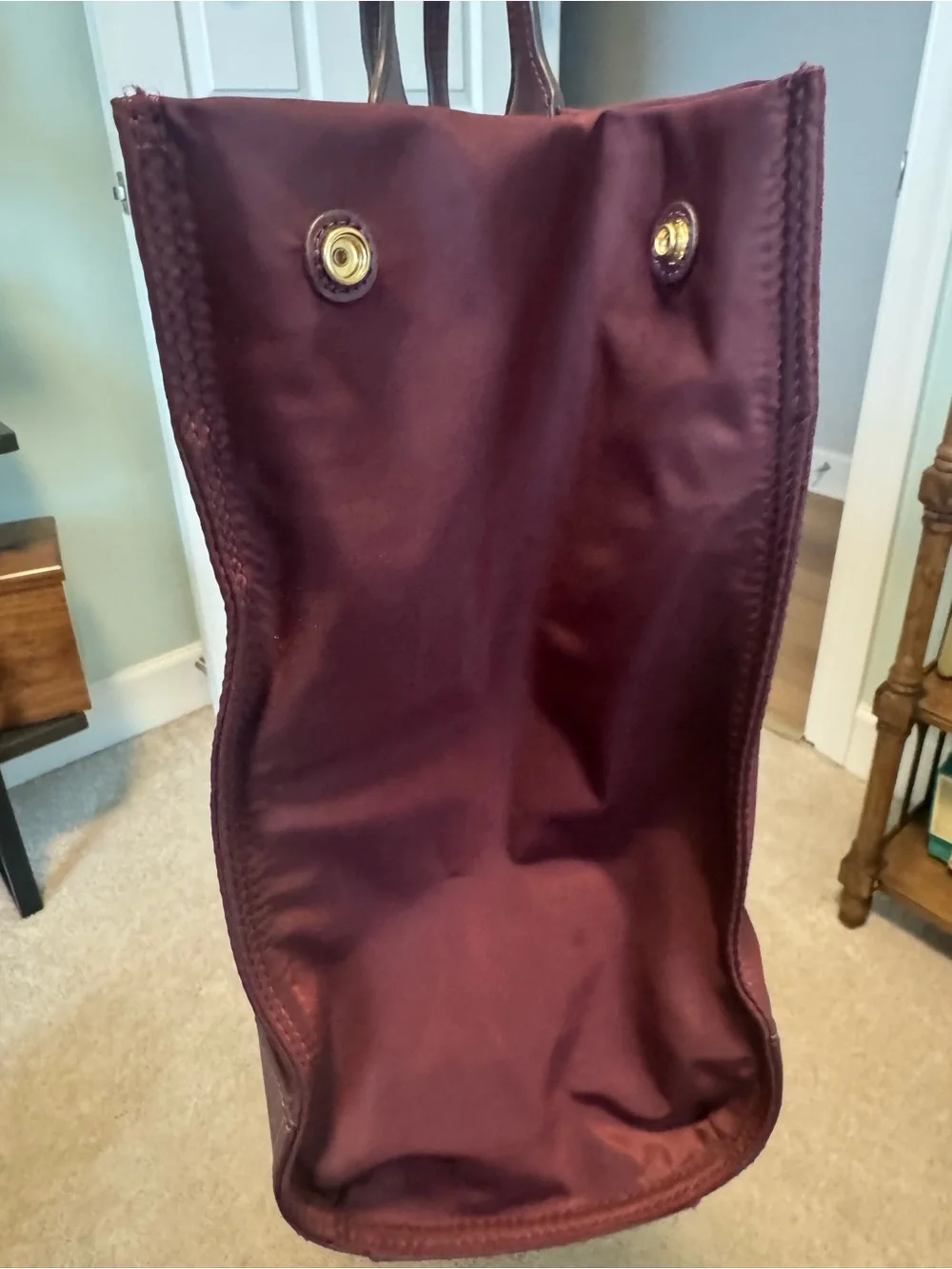 Tory Burch Ella Logo Tote - Burgundy